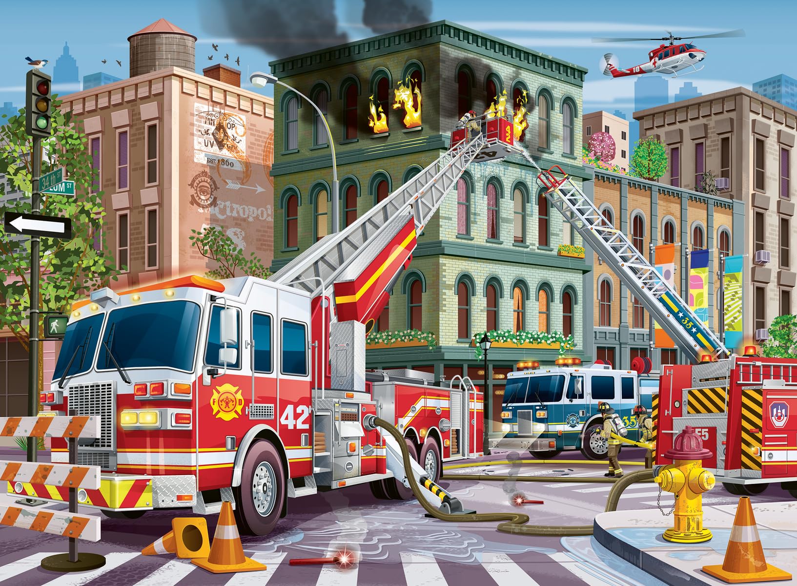 Amazon | Ravensburger 消防車レスキュー - 100ピース XXL